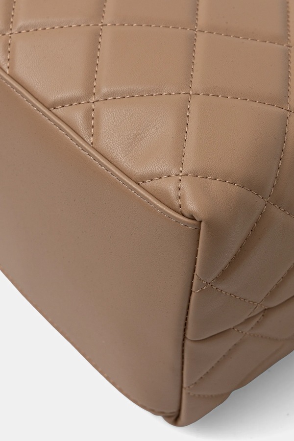 Сумка-шопер жіноча зі штучної шкіри Valentino Bags колір бежевий фото 4