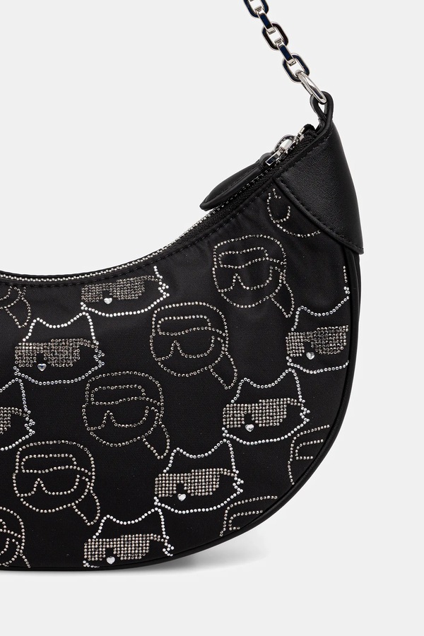 Сумочка Karl Lagerfeld IKON колір чорний фото 2