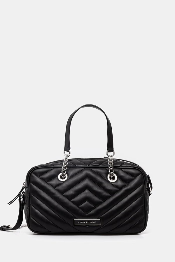Сумочка жіноча зі штучної шкіри Armani Exchange колір чорний