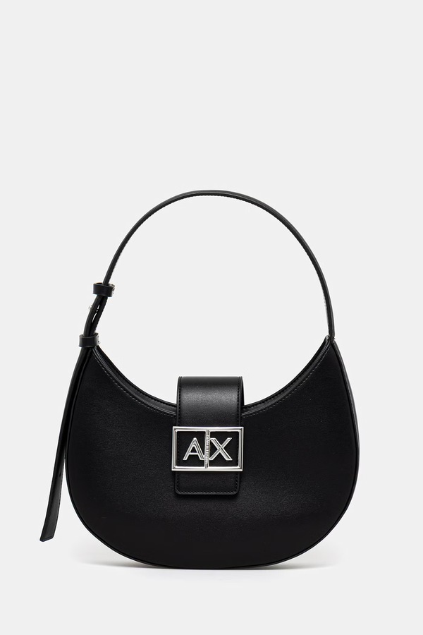Сумочка hobo жіноча зі штучної шкіри Armani Exchange колір чорний
