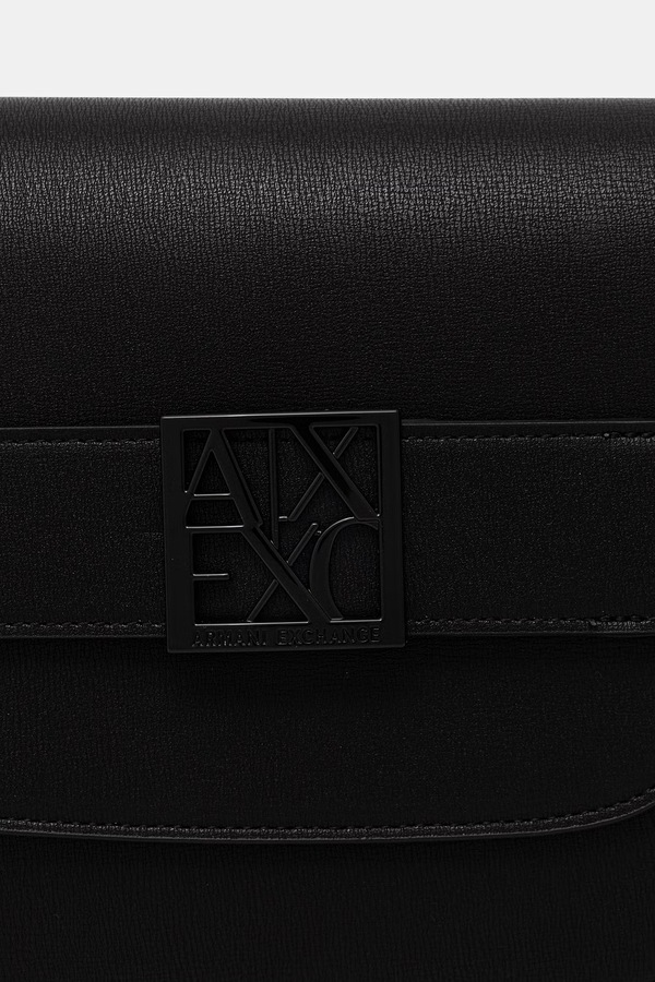 Сумка крос-боді жіноча зі штучної шкіри Armani Exchange колір чорний фото 2