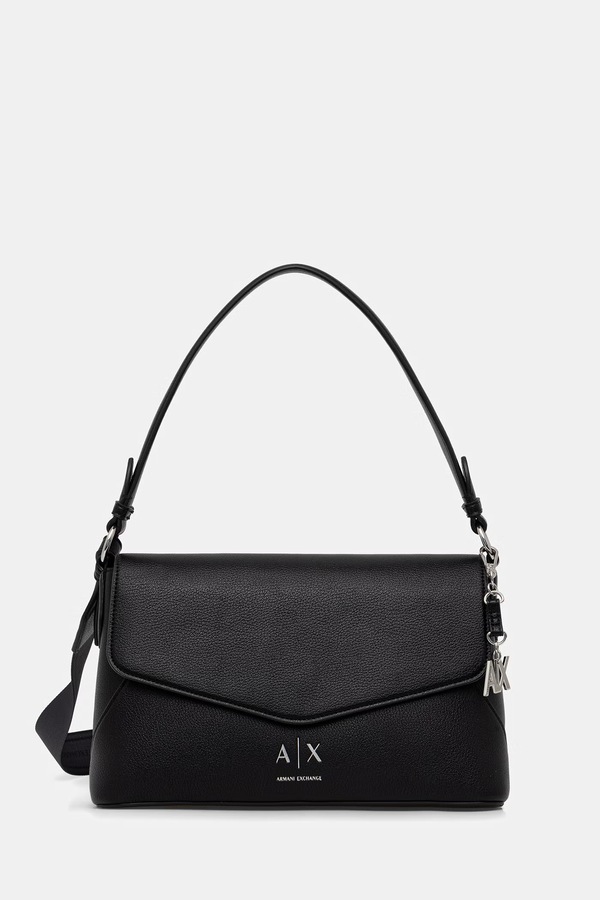 Сумка крос-боді жіноча зі штучної шкіри Armani Exchange колір чорний