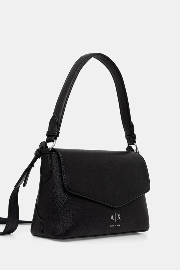 Сумка крос-боді жіноча зі штучної шкіри Armani Exchange колір чорний