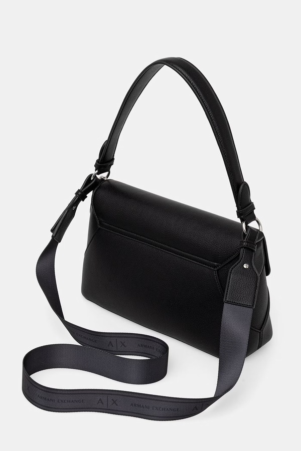 Сумка крос-боді жіноча зі штучної шкіри Armani Exchange колір чорний фото 2