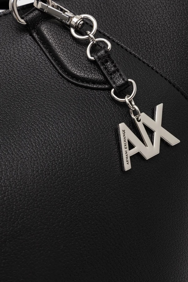 Сумка-тоут жіноча зі штучної шкіри Armani Exchange колір чорний фото 4