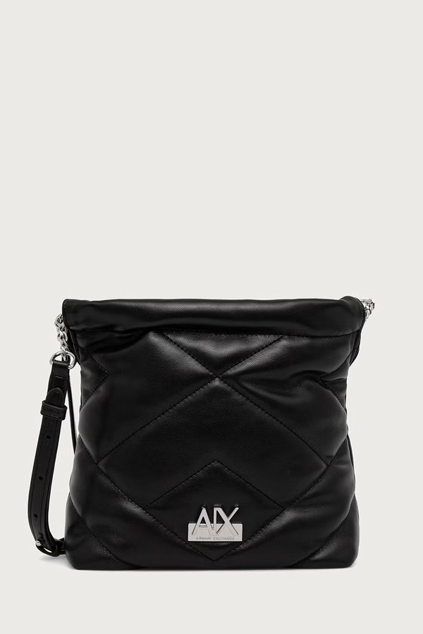 Сумка крос-боді жіноча зі штучної шкіри Armani Exchange колір чорний