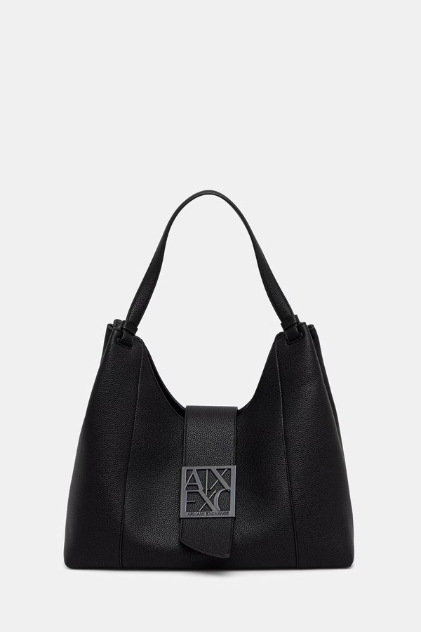 Сумка-шопер жіноча Armani Exchange колір чорний