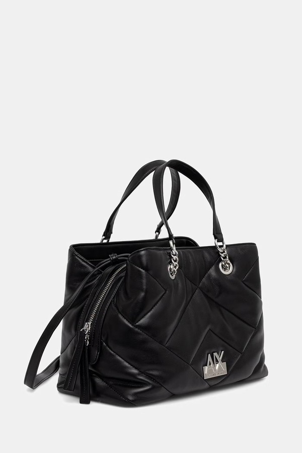 Сумка крос-боді жіноча зі штучної шкіри Armani Exchange колір чорний