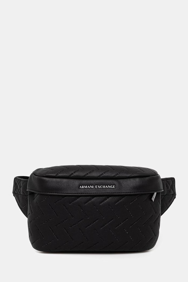 Бананка мужская из искусственной кожи Armani Exchange цвет черный