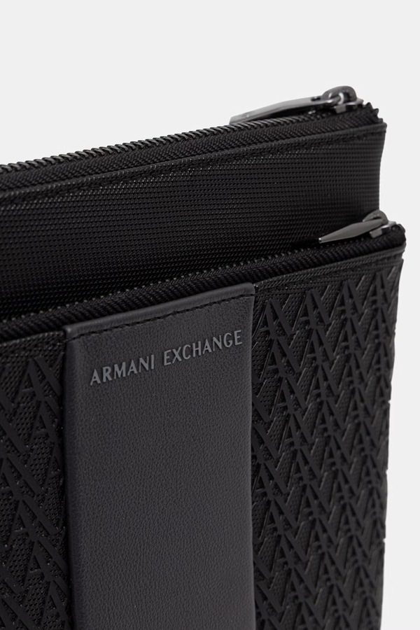 Сумка чоловіча Armani Exchange колір чорний фото 4