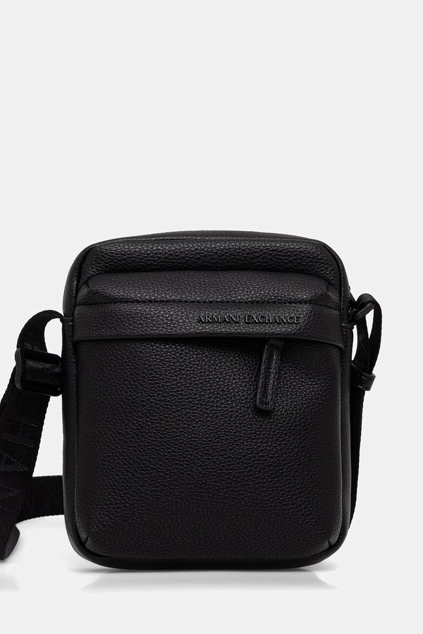Сумка чоловіча зі штучної шкіри Armani Exchange колір чорний