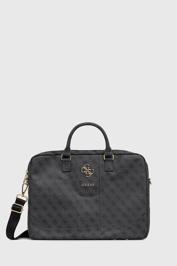 Сумка для ноутбука Guess колір сірий