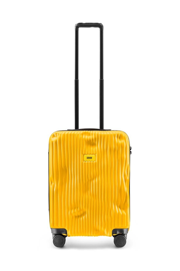Жорстка валіза Crash Baggage STRIPE Small size 55x40x22 cm колір жовтий
