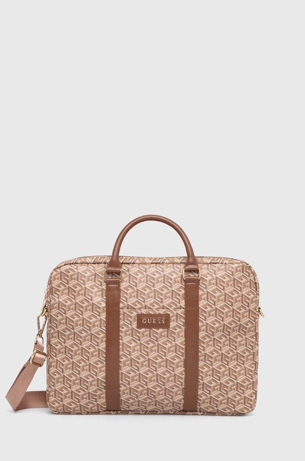 Сумка Guess колір бежевий