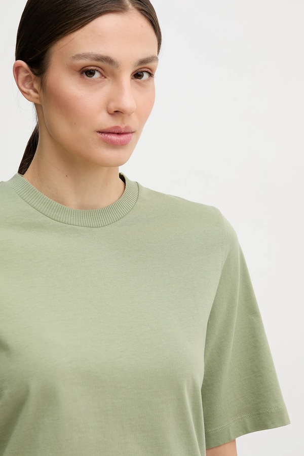 Футболка жіноча бавовняна United Colors of Benetton колір зелений фото 4