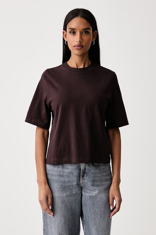 Футболка жіноча бавовняна United Colors of Benetton колір коричневий