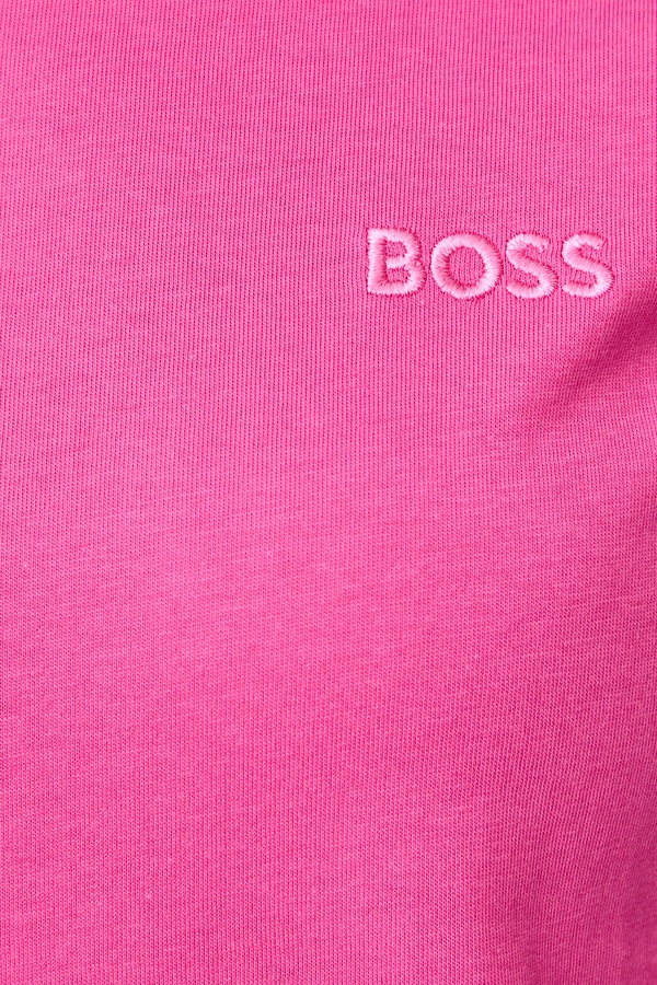 Футболка basic жіноча бавовняна BOSS Orange C Esogo 1 колір рожевий фото 4