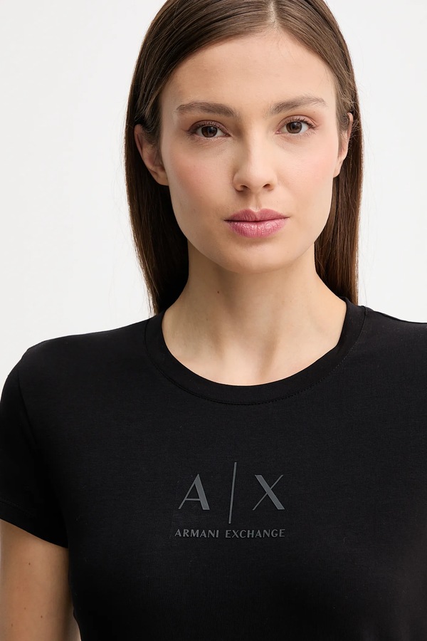 Футболка Armani Exchange цвет черный фото 2