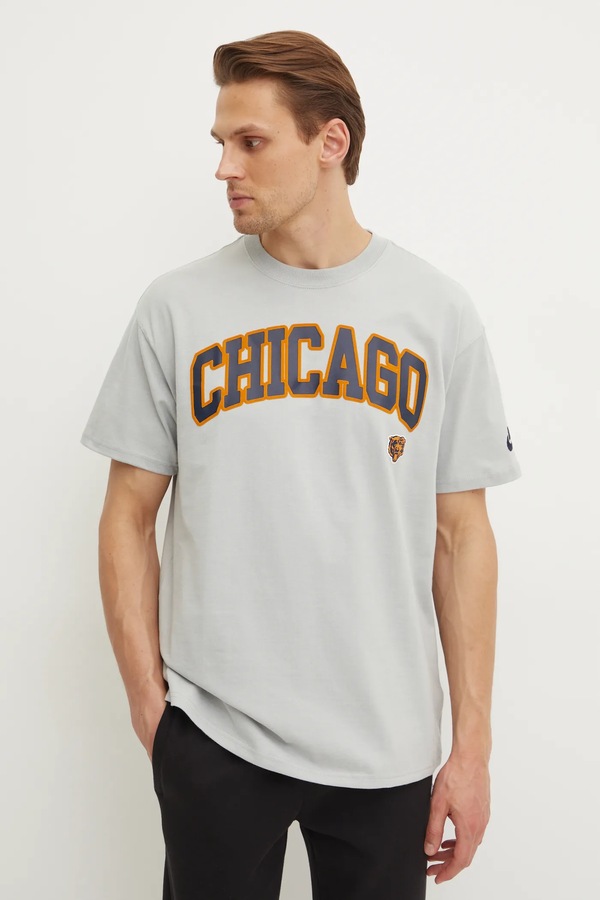 Бавовняна футболка Nike Chicago Bears колір сірий