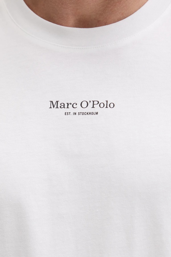 Футболка чоловіча бавовняна Marc O'Polo колір білий фото 4