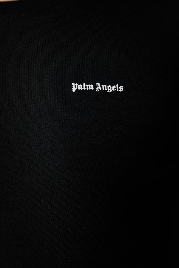 Футболка чоловіча з бавовною Palm Angels колір чорний фото 4