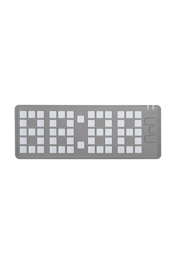 Будильник Karlsson Keyboard LED колір сірий
