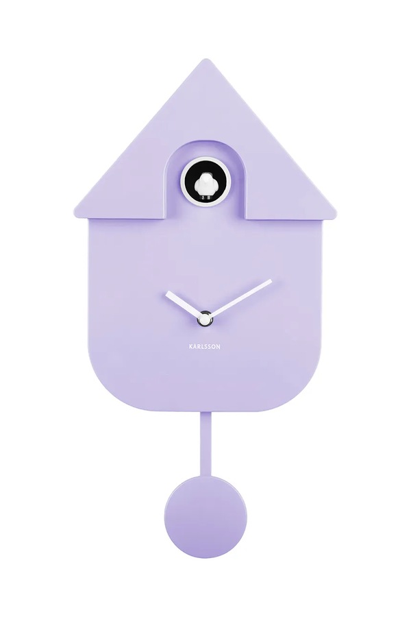 Настінний годинник Karlsson Modern Cuckoo колір фіолетовий