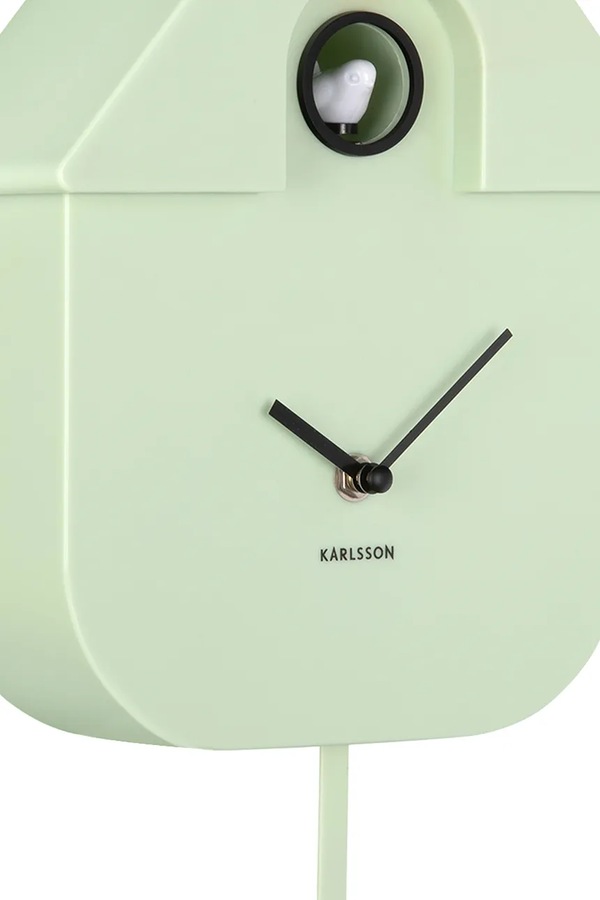 Годинник із зозулею Karlsson Modern Cuckoo 41 cm колір зелений фото 3