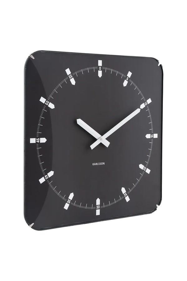 Настінний годинник Karlsson Sucinto Dome Square 35 x 35 x 4,5 cm колір зелений фото 2
