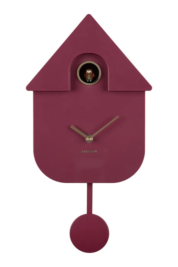 Годинник Karlsson 21,5 x 41 x 8,5 cm колір рожевий