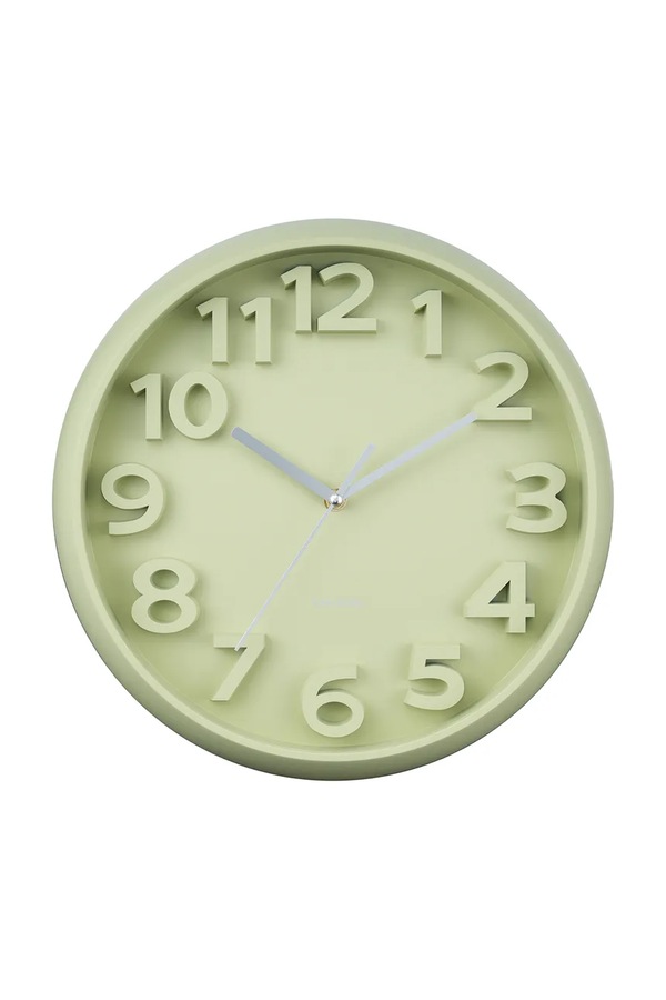 Настінний годинник Karlsson Elevated Classic 33,5 cm колір зелений