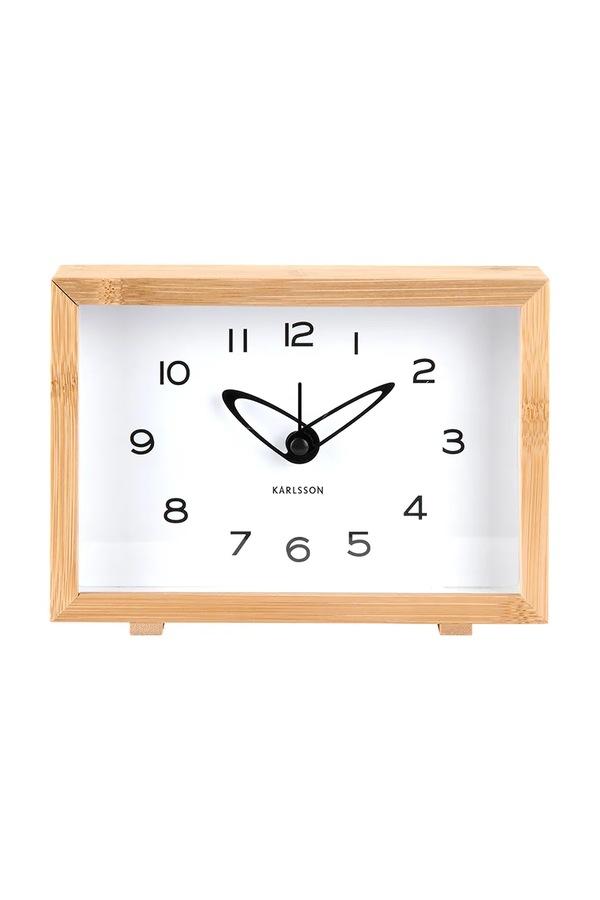 Будильник Karlsson Tipico 19 x 14 x 4,5 cm колір бежевий