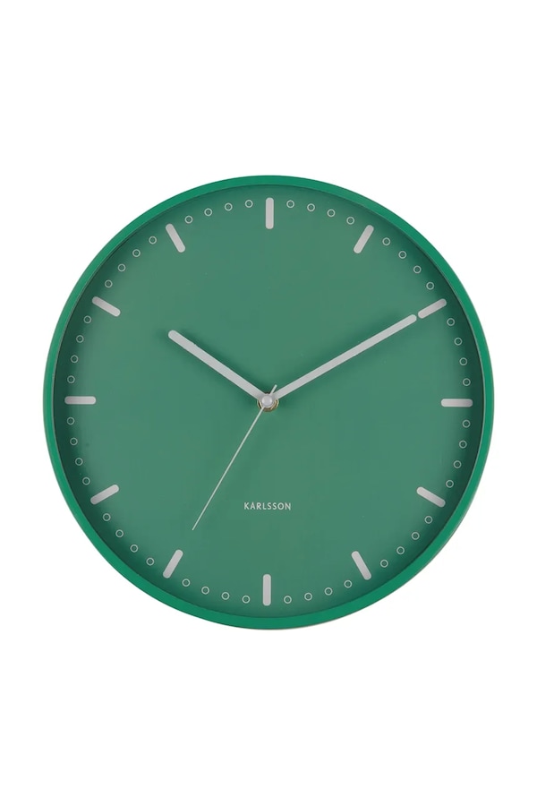 Настінний годинник Karlsson Cool Retro 30 cm колір зелений