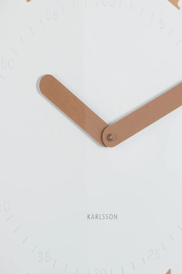 Настінний годинник Karlsson Amena 40 cm колір білий фото 3
