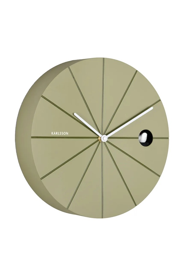 Настінний годинник із зозулею Karlsson Destacado Cuckoo 28 cm колір зелений фото 2