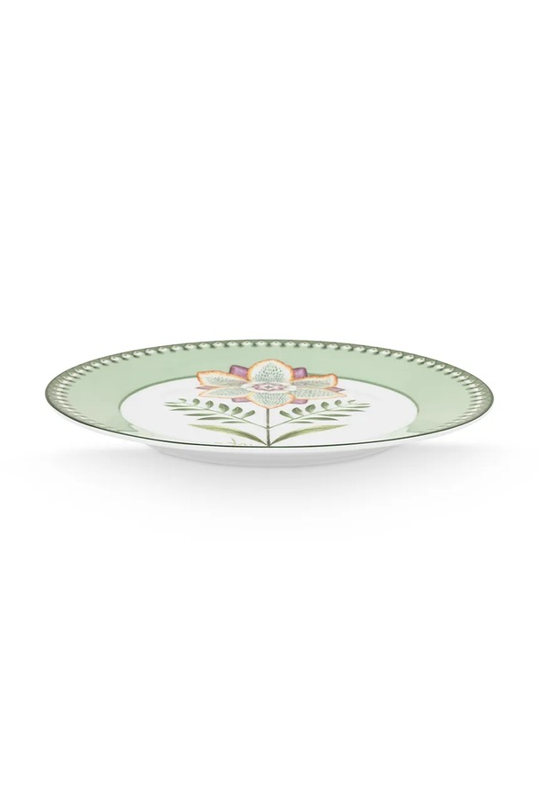 Десертна тарілка Pip Studio Plate Lily&Lotus Light 21,4 cm колір зелений