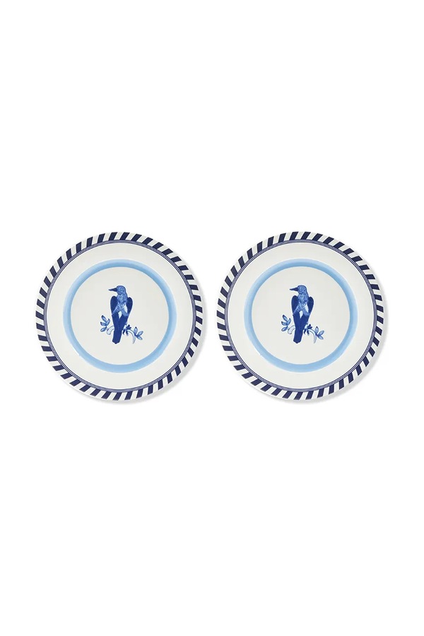 Набір плоских тарілок POLSPOTTEN bird patterned 27 cm 2-pack
