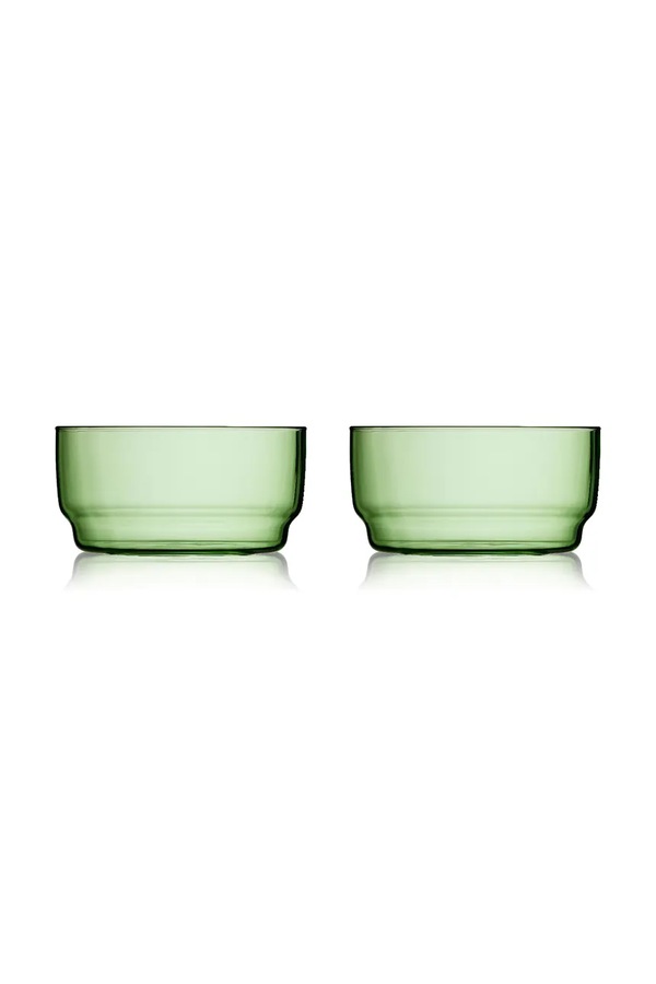 Набір маленьких мисок з кольорового скла Lyngby Glas 12 cm