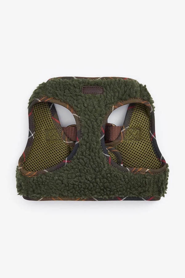 Шлейки для собак Barbour Fleece Harness цвет зеленый