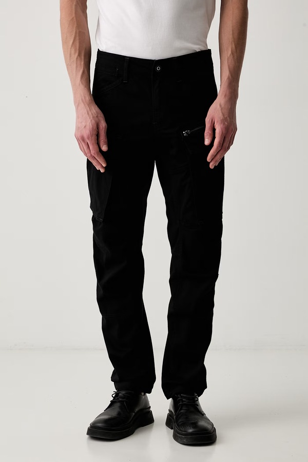 Джинси tapered чоловічі G-Star Rovic Zip 3D Regular Tapered колір чорний