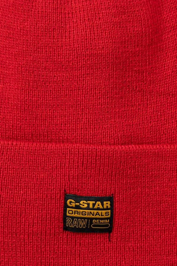 Шапка beanie чоловіча G-Star Effo колір червоний фото 2