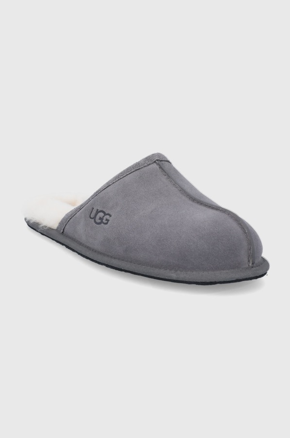 Вовняні капці UGG Scuff колір сірий