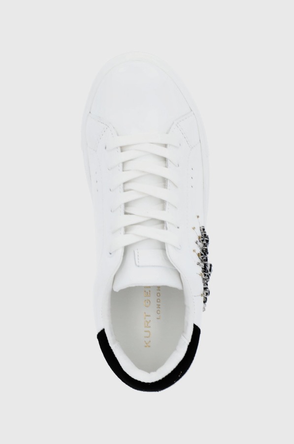 Шкіряні черевики Kurt Geiger London Laney Eya колір білий фото 4