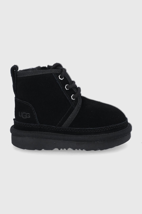 Дитячі замшеві чоботи UGG колір чорний