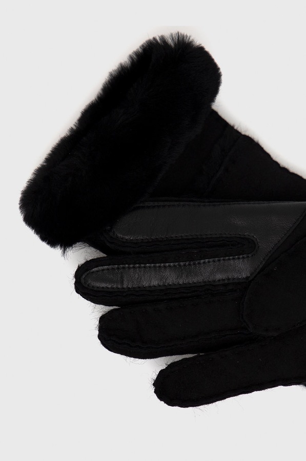 Рукавиці жіночі UGG колір чорний фото 2
