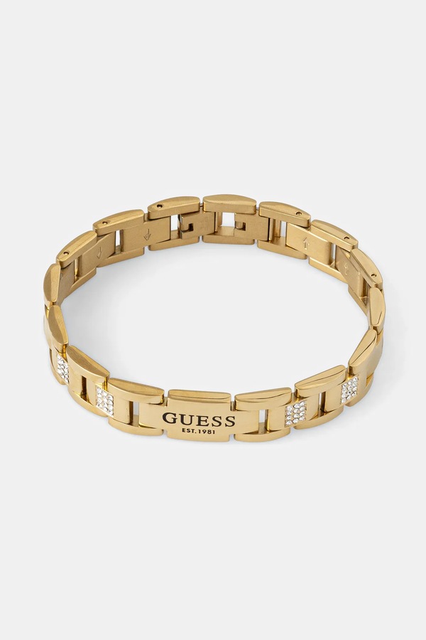 Браслет чоловічий з нержавіючої сталі з кристалом Guess