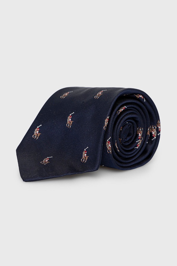 Шовкова краватка Polo Ralph Lauren колір синій