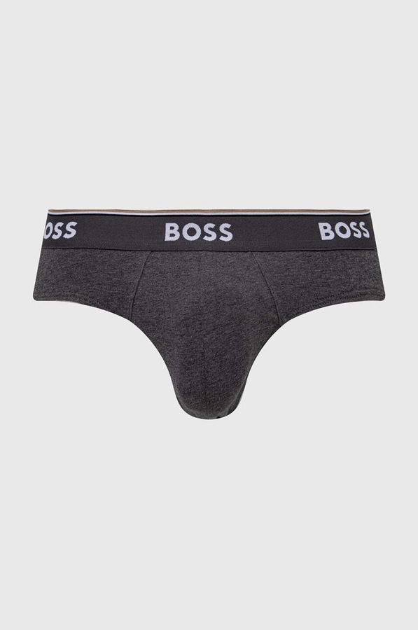 Сліпи BOSS 3-pack колір сірий фото 4