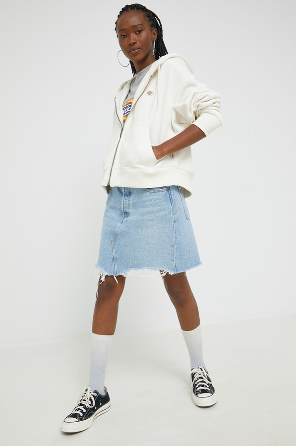 Кофта Dickies колір білий фото 4