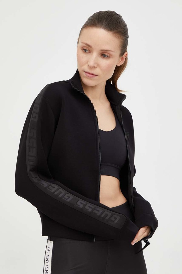 Женская кофта на застежке с вискозой Guess NEW ALLIE цвет черный